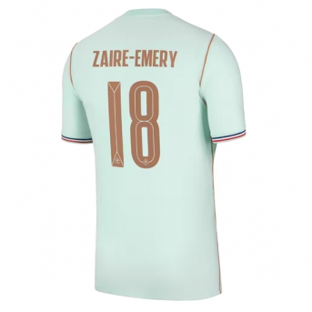 Billige Fotballdrakt Frankrike Warren Zaire-Emery #18 Replika Bortedrakt VM 2026 Kortermet
